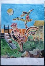 Weerhaan in tuin -, Antiek en Kunst, Ophalen of Verzenden