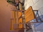 3 Antiek vintage houten klapstoelen, Antiek en Kunst, Antiek | Meubels | Stoelen en Banken, Ophalen of Verzenden