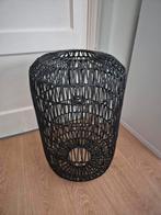 Vloerlampenkap Ravi met touw, Huis en Inrichting, Lampen | Lampenkappen, Zwart, Rond, Ophalen of Verzenden, Zo goed als nieuw