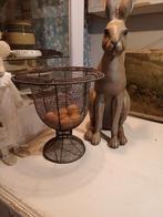 Brocante Eier Bokaal Draad Mand, Ophalen of Verzenden