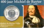 COINCARD MICHIEL DE RUYTER 5 EURO 2007 ZILVER 1607-2007, Postzegels en Munten, Munten | Nederland, Setje, Koningin Beatrix, Zilver