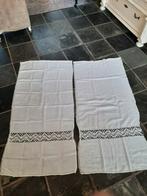 Set van 2 oude katoenen gordijntjes., Ophalen of Verzenden