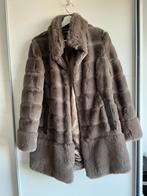 Jones New York fur faux jas aubergine- grijs, Ophalen of Verzenden, Nieuw, Maat 38/40 (M), Grijs