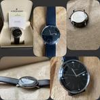 Junghans heren horloge Max Bill Zo goed als Nieuw 38mm, Overige merken, Overige materialen, Leer, Polshorloge