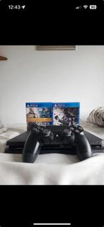 Ps4 slim, Met 1 controller, Ophalen of Verzenden, 500 GB, Zo goed als nieuw