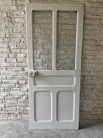 leuke oude antieke binnendeur met glas, Ophalen, Gebruikt, 80 tot 100 cm, Binnendeur