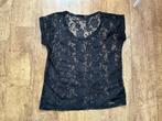 Top blouse  zwart kant L, Zwart, Maat 42/44 (L), Ophalen of Verzenden, Zo goed als nieuw