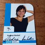 Andrea Henkel biatlete fotokaart met originele handtekening, Ophalen of Verzenden, Nieuw, Foto of Kaart