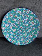 Grote Emaux de Longwy schotel Decor a la main 1950, Antiek en Kunst, Ophalen of Verzenden