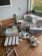Nintendo Wii + 29 spellen!! + toebehoren, Spelcomputers en Games, Spelcomputers | Nintendo Wii, Ophalen, Gebruikt, Met 3 controllers of meer