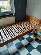 Een persoons bed, Huis en Inrichting, Ophalen, 90 cm, Eenpersoons, Bruin