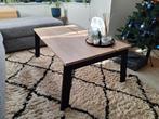 Salontafel zwart/eiken, Huis en Inrichting, Tafels | Salontafels, Ophalen, 100 tot 150 cm, 50 tot 100 cm, Zo goed als nieuw