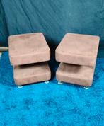 Paarse design poefjes / voetenbankjes - Bijzonder!, Minder dan 50 cm, Design, Vierkant, Minder dan 50 cm