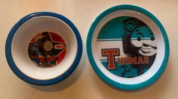 Thomas de trein eet en diep bord voor vla soep brood diner, Kinderen en Baby's, Speelgoed | Thomas de Trein, Zo goed als nieuw