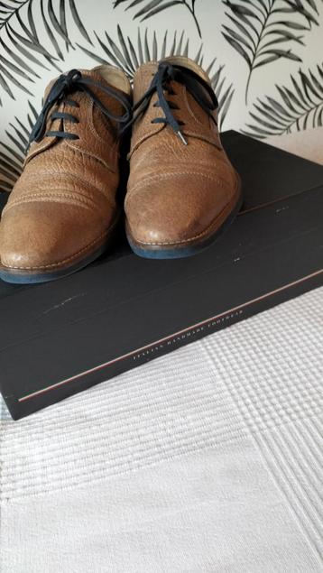 Mooi ZGAN Leren Heren Schoen.Giorgio.Kl: Beige.Mt:42,5 beschikbaar voor biedingen