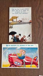 2x humor. Vliegtuigje, Verzamelen, Ophalen of Verzenden, Gelopen, Overige thema's