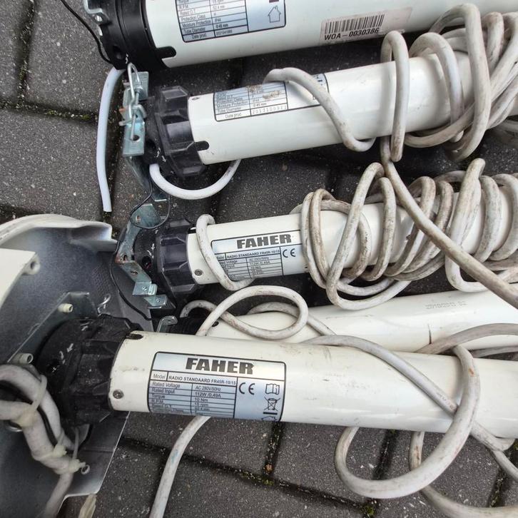 Faher Rolluikmotoren met Afstandsbediening, Doe-het-zelf en Verbouw, Rolluiken, Gebruikt, Minder dan 100 cm, Minder dan 100 cm