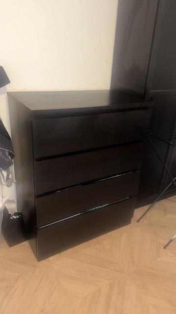 Lade kast zwart van ikea 