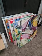 Canvas Schilderijen abstracte kunst alle 8 voor 25 eur, Antiek en Kunst, Kunst | Schilderijen | Abstract, Ophalen of Verzenden