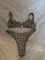 Bayu The Label Bikini xl beige logo zwart, Ophalen of Verzenden, Zo goed als nieuw, Zwart, Bikini