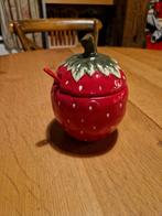 SUIKERPOT 🍓 MARMELADE /JAM POT AARDBEI, Ophalen of Verzenden, Zo goed als nieuw, Overige stijlen, Overige typen