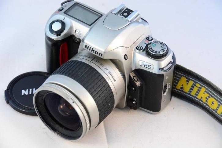 Nikon F65 met AF Nikkor 28-80mm/3.3-5.6G in SUPER STAAT!, Audio, Tv en Foto, Fotocamera's Analoog, Gebruikt, Spiegelreflex, Nikon