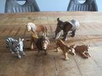 6 Schleich Paard Panter Tijger Leeuw Zebra Olifant Big 5, Verzamelen, Dierenverzamelingen, Wild dier, Ophalen of Verzenden, Zo goed als nieuw