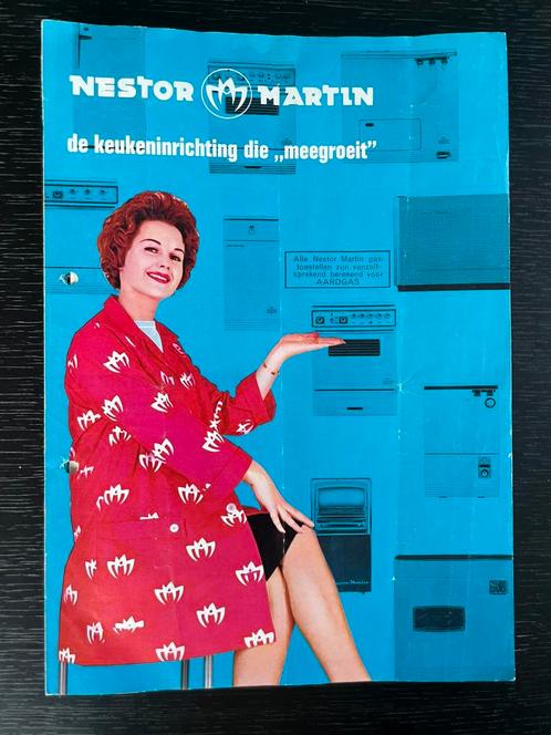 Nestor Martin reclamefolder, 1960’s, gasfornuis koelkast etc, Verzamelen, Merken en Reclamevoorwerpen, Gebruikt, Overige typen