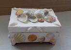 Sieradendoosje met schelpen vintage, Ophalen of Verzenden, Overige materialen, Overige typen