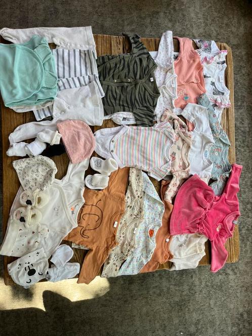 Kledingpakket maat 50 meisje lente/herfst incl. inbakerdoek, Kinderen en Baby's, Babykleding | Baby-kledingpakketten, Gebruikt