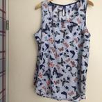 Leuke mouwloze vlindertop van MS Mode, maat 46, Blauw, Maat 46/48 (XL) of groter, Ophalen of Verzenden, Zo goed als nieuw