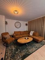 Mooie bank met extra fauteuil, Ophalen, Zo goed als nieuw, Metaal, Warm