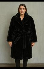 Bontjas faux fur, Kleding | Dames, Jassen | Winter, Ophalen of Verzenden, Zo goed als nieuw, Maat 38/40 (M), Zwart