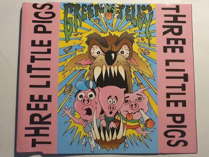 CD-single Green Jellij - Three Little Pigs (1992), Cd's en Dvd's, Cd Singles, Gebruikt, Rock en Metal, 1 single, Maxi-single, Ophalen of Verzenden