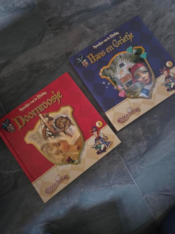 Efteling Sprookjesboeken: Doornroosje & Hans en Grietje, Boeken, Sprookjes en Fabels, Zo goed als nieuw, Ophalen of Verzenden