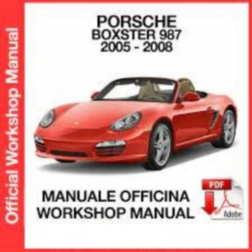 Porsche Boxster 987 2005-2009 Workshop Manual op DVD beschikbaar voor biedingen