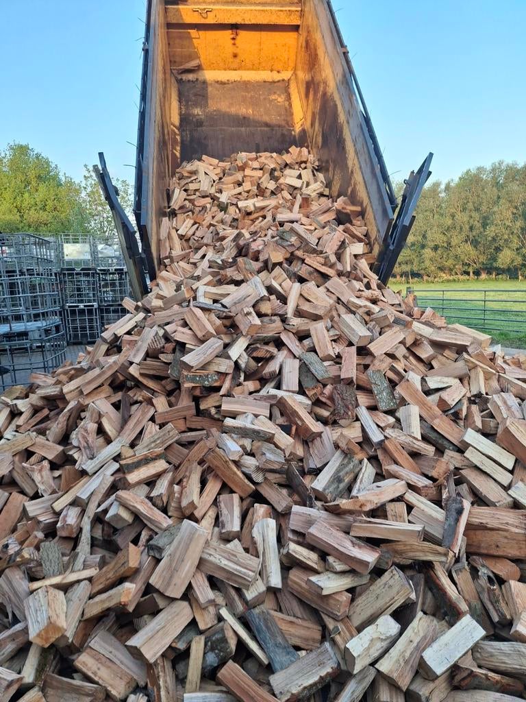 OVENGEDROOGD MIX EIK/BEUK, Tuin en Terras, Haardhout, 6 m³ of meer, Ophalen, Overige houtsoorten, Blokken