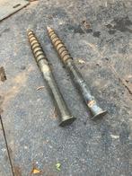Schroefpalen 2 st. Krinner  75 mm.  100 cm lang, Doe-het-zelf en Verbouw, Ophalen, Gebruikt