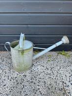Oude vintage zinken gieter met sproeikop 10L, Ophalen of Verzenden, Gebruikt, Metaal