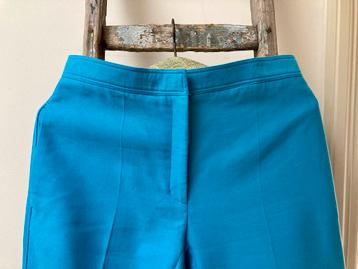 Retro vintage zomer broek blauw mt 38 model cigarette pants beschikbaar voor biedingen