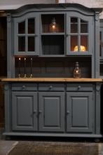 Buffetkast *landhuis* vintage green, Huis en Inrichting, Kasten | Buffetkasten, Ophalen, 200 cm of meer, 150 tot 200 cm, Zo goed als nieuw