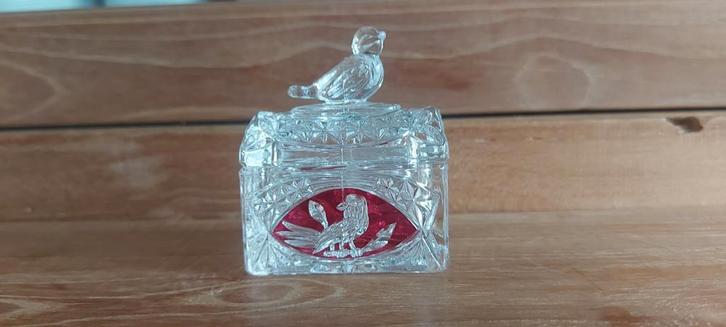 Hofbauer kristallen sieradendoosje, Antiek en Kunst, Antiek | Glas en Kristal, Ophalen of Verzenden