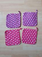 2 paar pannenlappen polkadot stippen print paars roze nieuw, Ophalen of Verzenden, Nieuw, Roze, Overige typen
