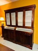 Prachtige grote klassieke buffetkast vitrinekast, Ophalen