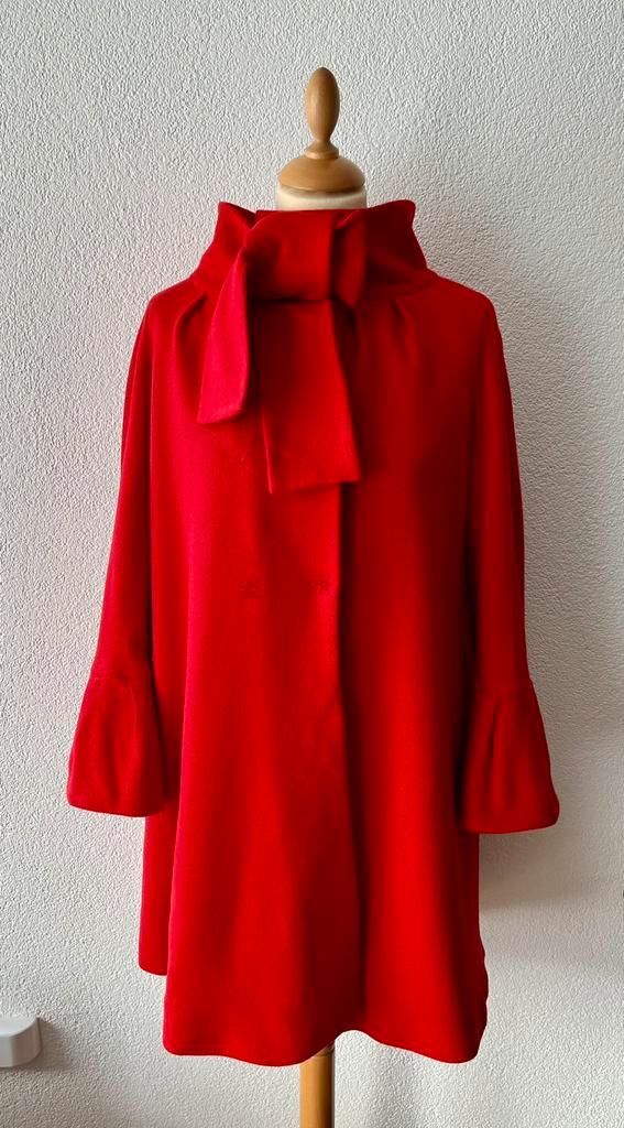 Natan mantel jas, Kleding | Dames, Jassen | Winter, Zo goed als nieuw, Maat 38/40 (M), Rood, Verzenden