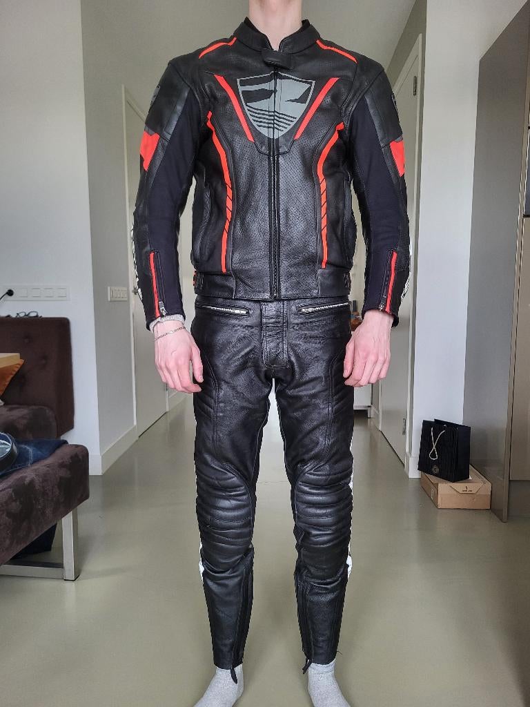 Restyle Motorjas en Broek - jas maat 50 broek maat 30, Ophalen, Heren, Jas | leer, Restyle