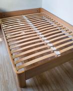 Twijfelaar, twee persoons bed, Huis en Inrichting, Slaapkamer | Bedden, Beige, Zo goed als nieuw, Twijfelaar, Twijfelaar