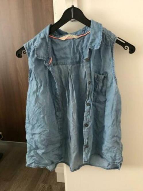 Bloesje blauw in maat 152, Kinderen en Baby's, Kinderkleding | Maat 152, Zo goed als nieuw, Meisje, Overhemd of Blouse, Ophalen