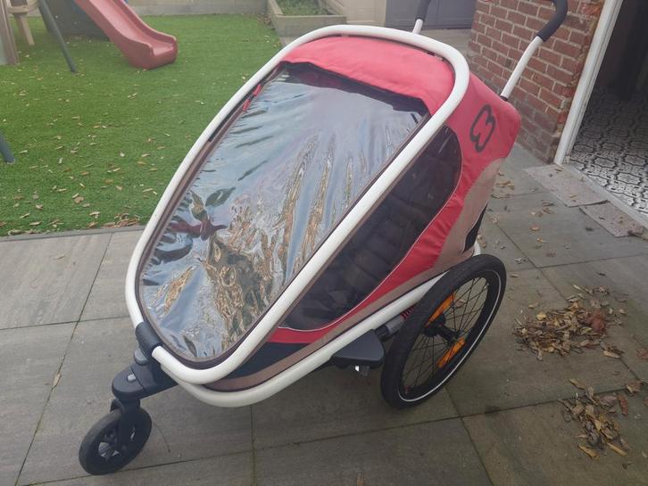 Hamax Outback 2 kinderkar - 2 zits, Fietsen en Brommers, Fietsaccessoires | Aanhangers en Karren, Zo goed als nieuw, Kinderkar