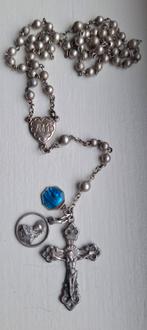 Oude Rozenkrans met Kruis en 2 Medailles, Ophalen of Verzenden